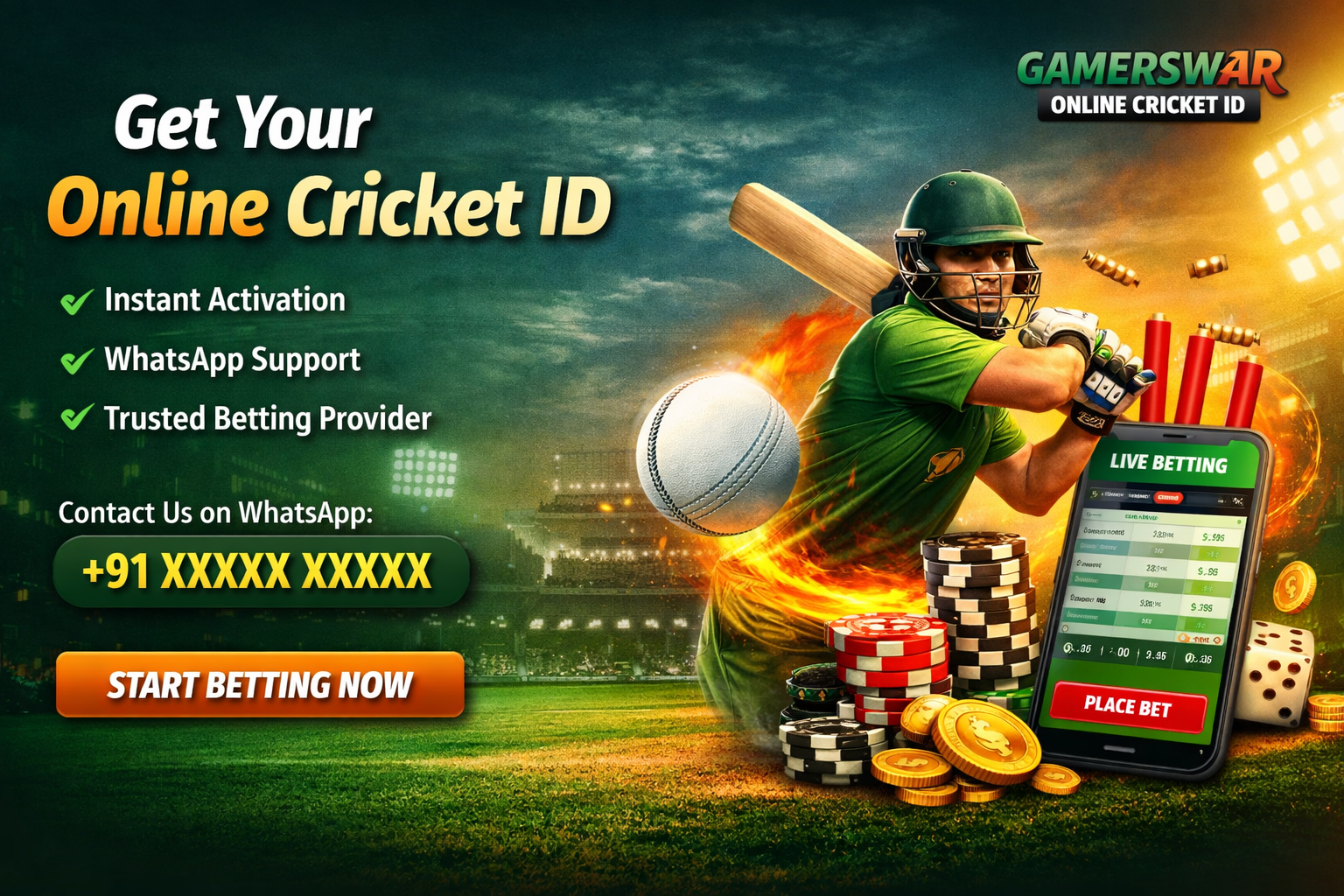 online cricket id