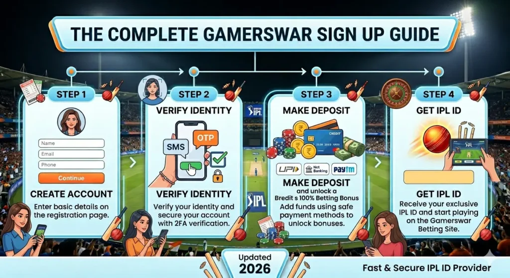 gamerswar sign up guide