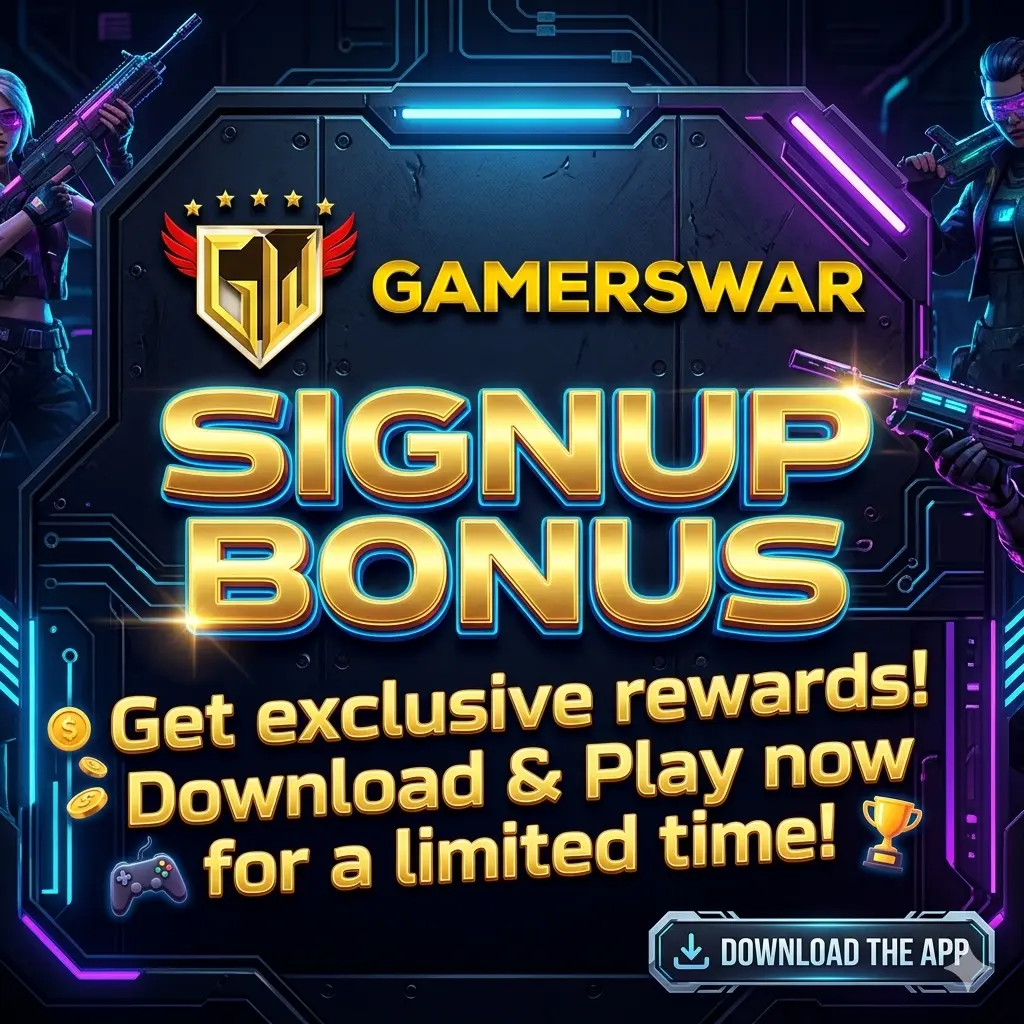 Gamerswar Signup Bonus