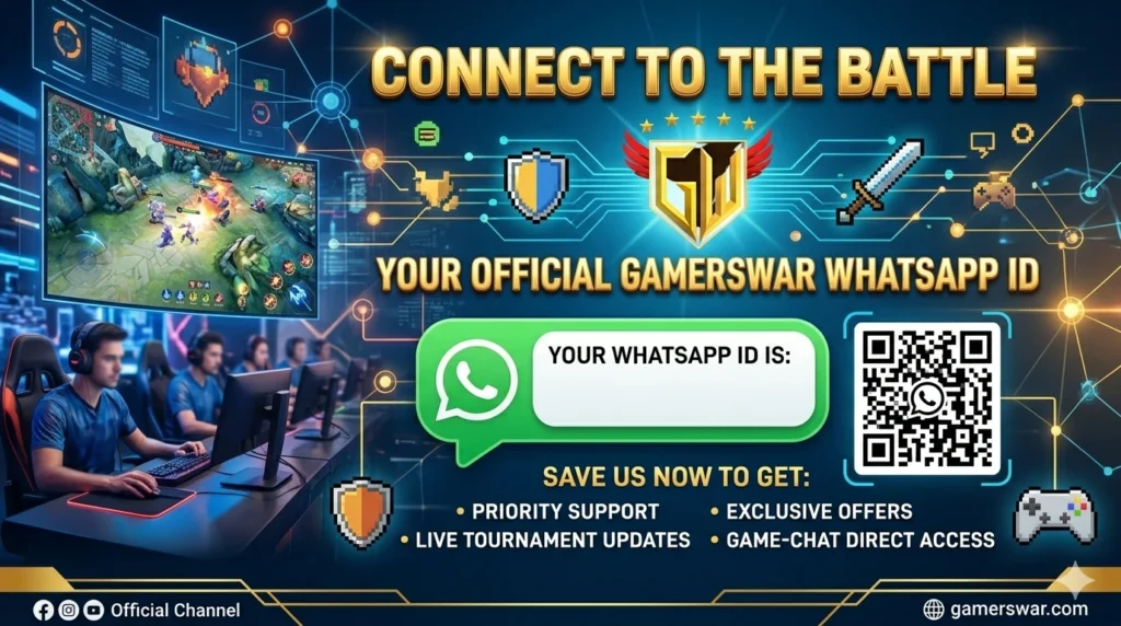 gamerswar whatsapp id