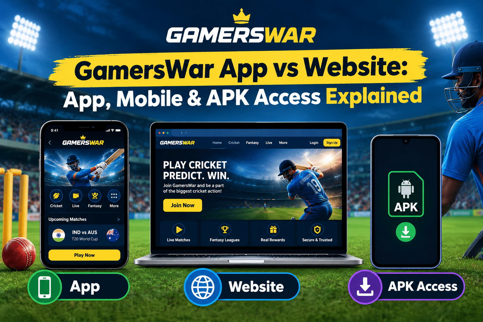 gamerswar app